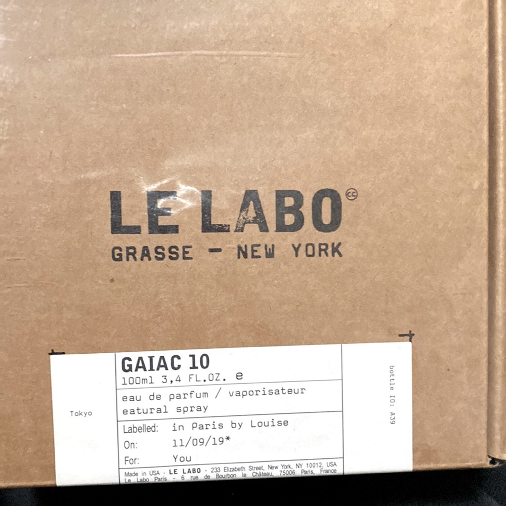 LE LABO GAIAC 10 NIB